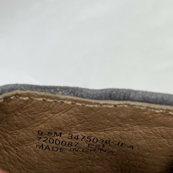 FRYE Rory Bootie Shootie Ankle Zip Almond Toe Nubuck Leather Gray Sz 9.5 Western - Picture 10 of 10